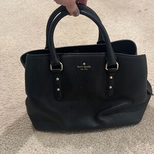 Kate Spade Black Pebbled Satchel